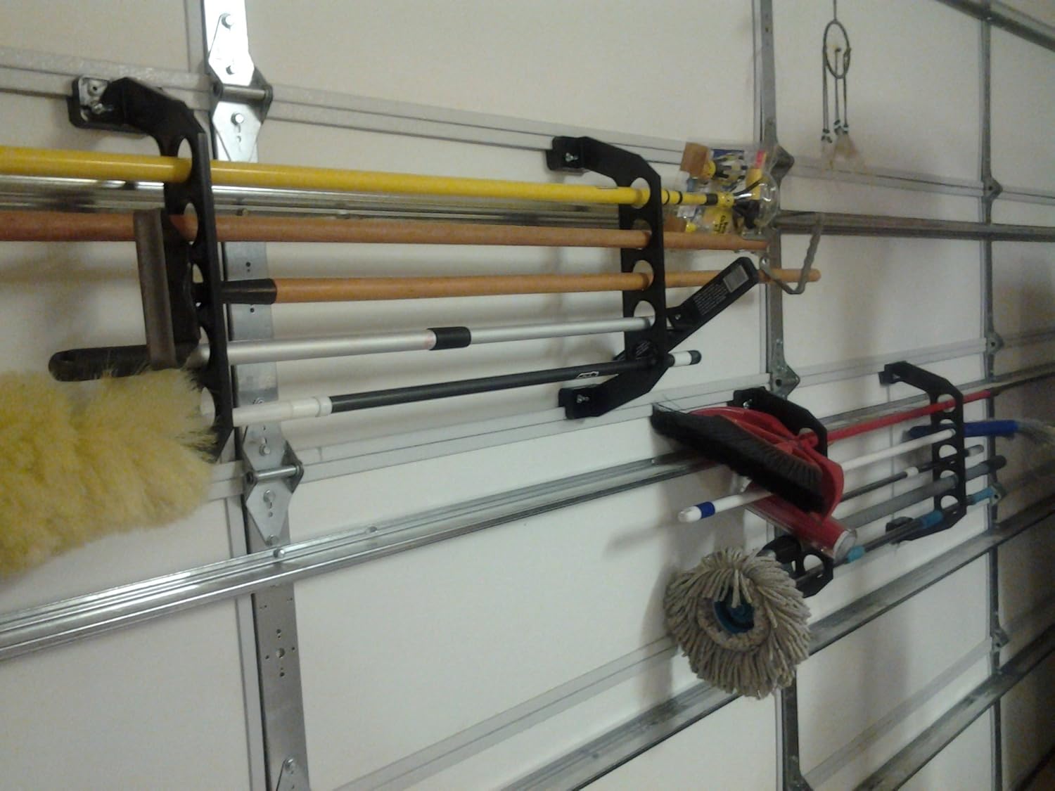 Cobra Storage – Estante de almacenamiento para puerta de garaje, sistema de almacenamiento de garaje, soporte de caña de pescar de plástico ABS