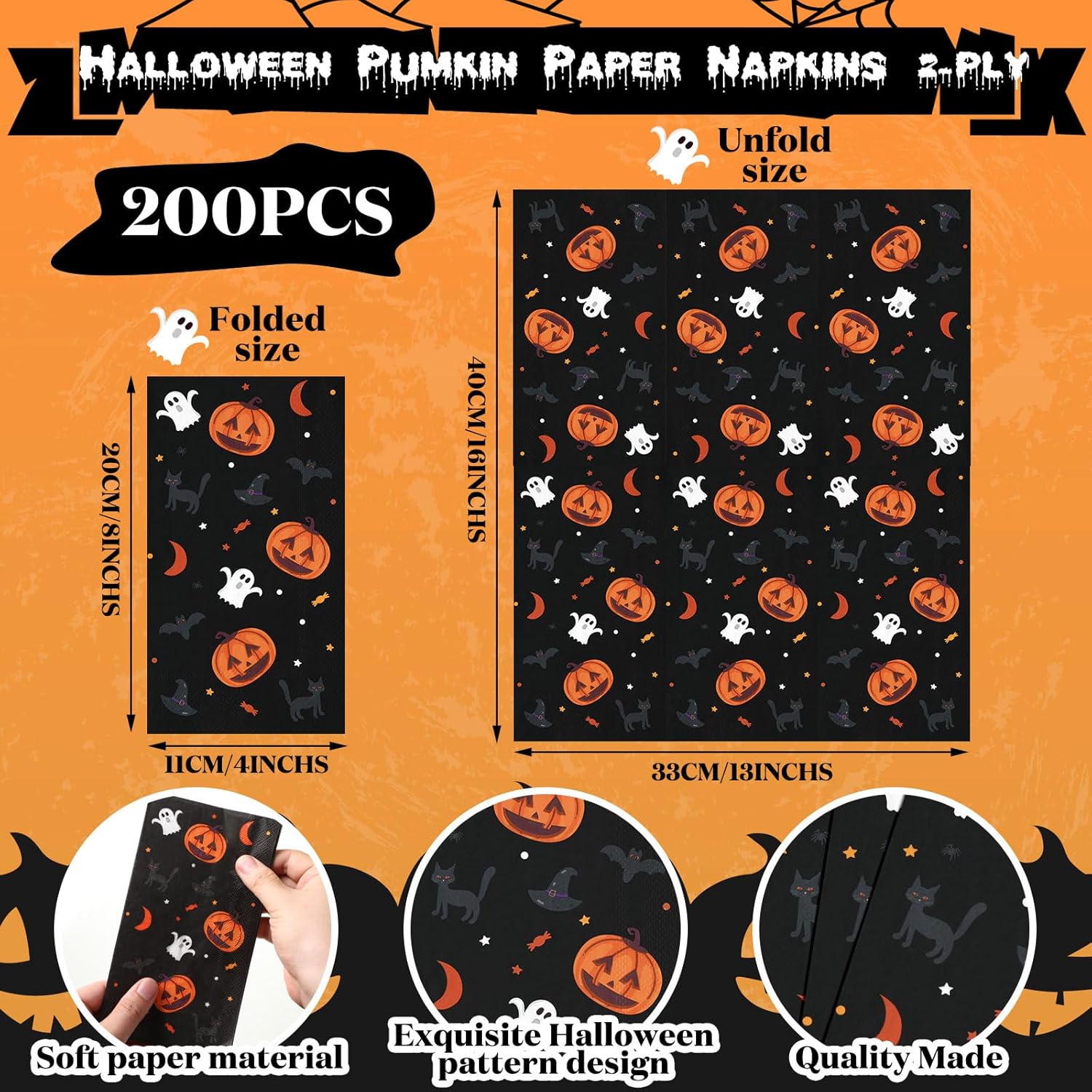 200 toallas de mano desechables para baño, servilletas de papel de primavera, servilletas de invitados florales, servilletas de papel de verano,
