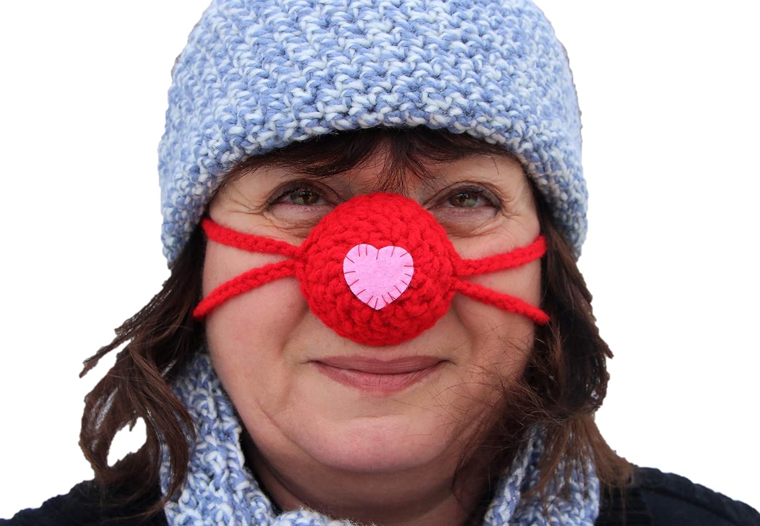 Crochet Sweetheart Nose Warmer – Great Christmas, Valentines, Anniversary, Birthday Gift for Him or Her