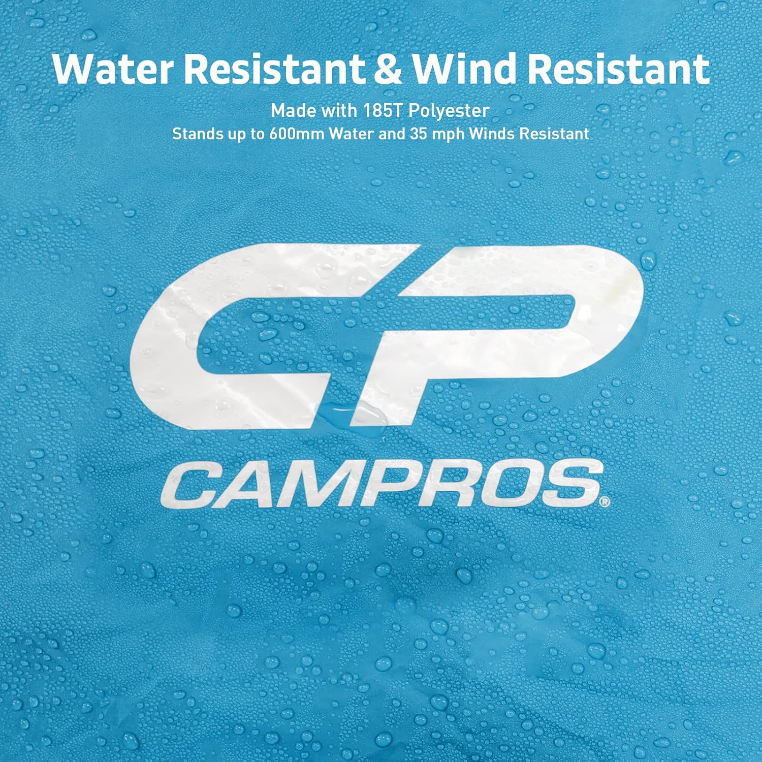 CAMPROS CP Tienda de campaña para 3468 personas, impermeable, resistente al viento, tienda de campaña familiar con lluvia, ventanas de malla