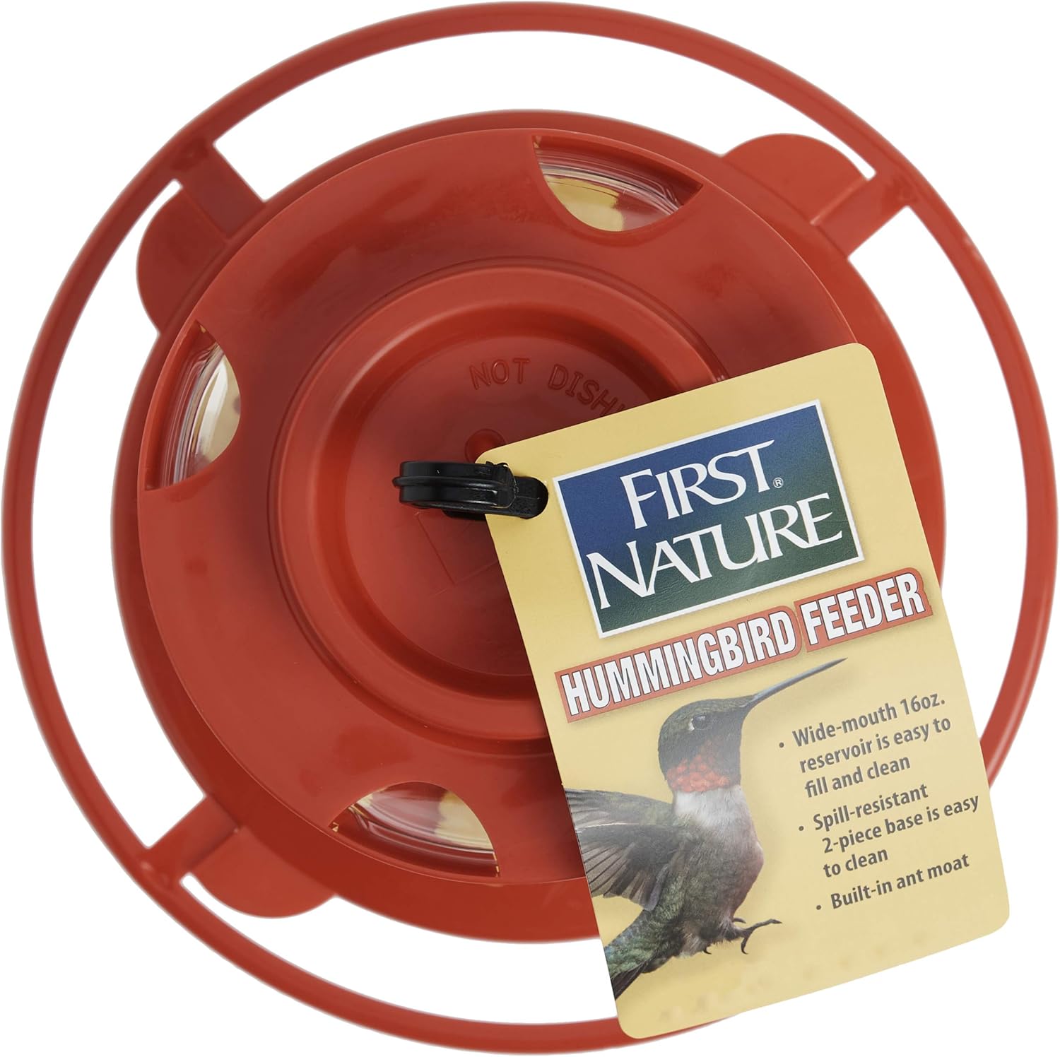 First Nature 993091-546 Alimentador de flores para colibríes, 16 onzas, rojo