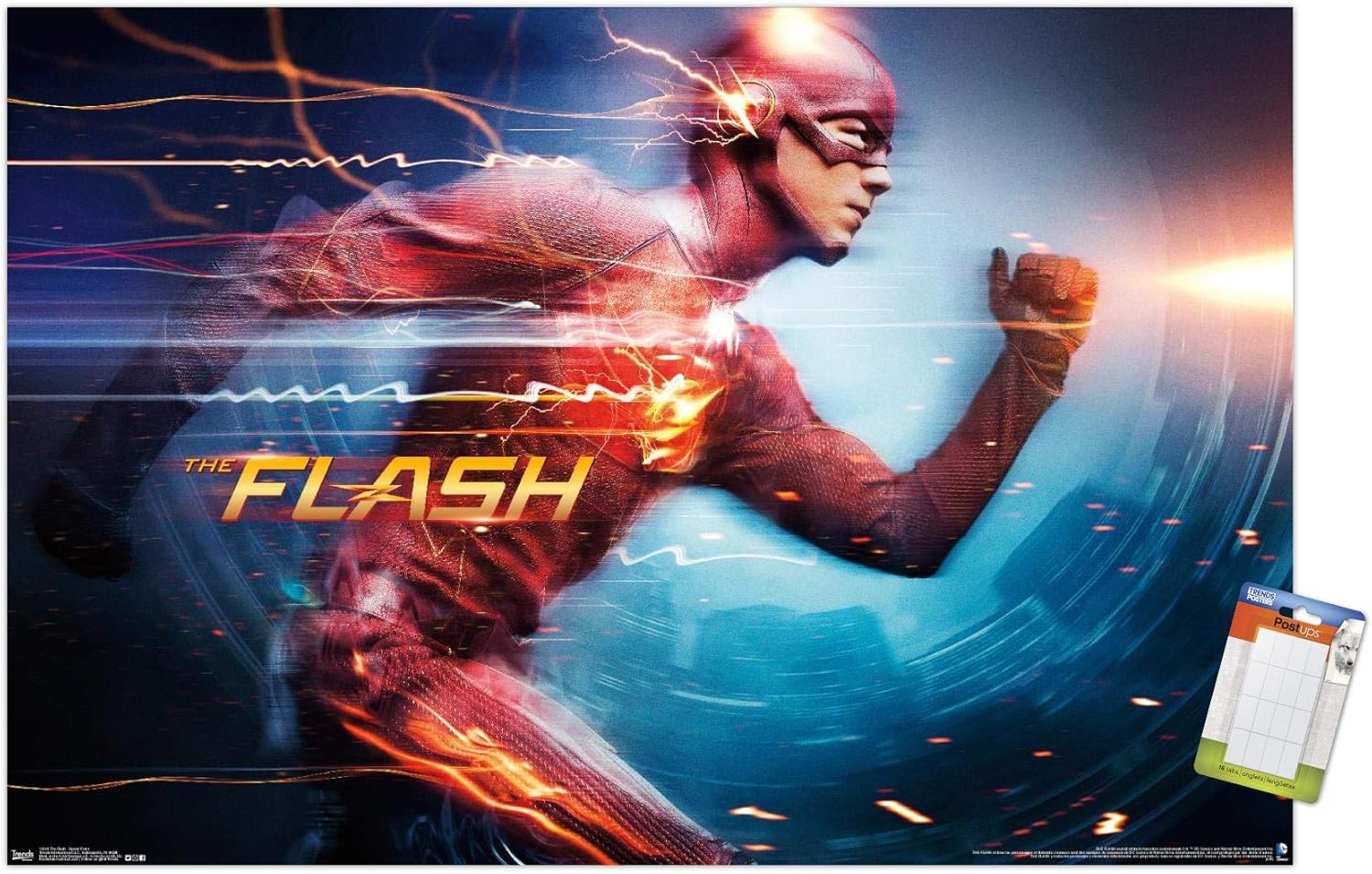 Trends International DC Comics TV-The Flash-Speed Force – Póster de pared, 22.375 x 34 pulgadas, paquete de póster y montaje prémium