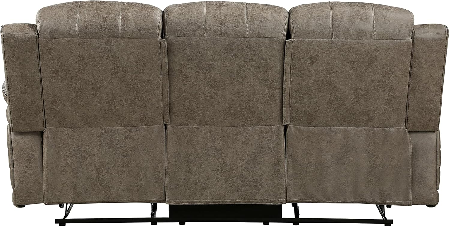 Lexicon Sofá reclinable doble Perm, marrón arena