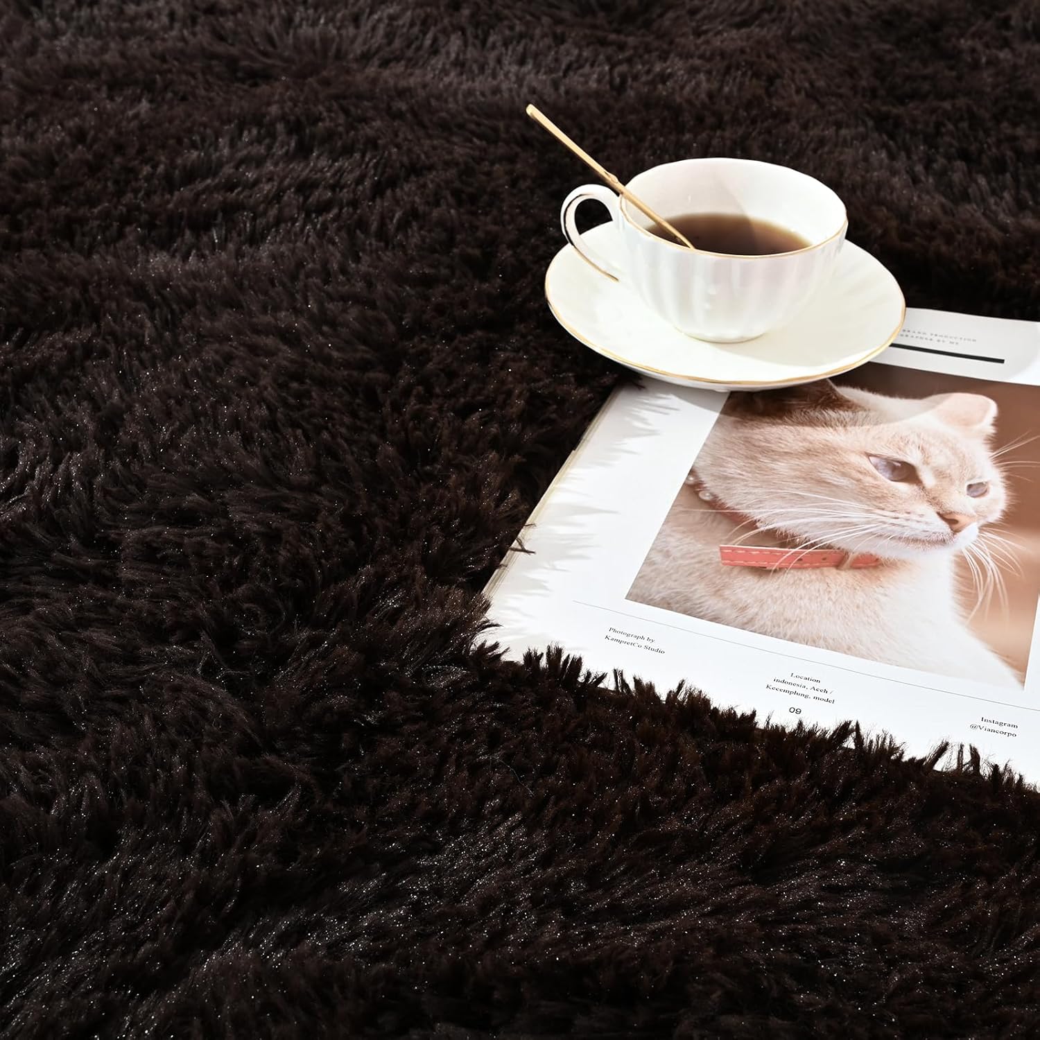 HOMORE Alfombra mullida de lujo para área, moderna, para dormitorio, sala de estar, alfombra súper suave y cómoda, lindas alfombras para niños,