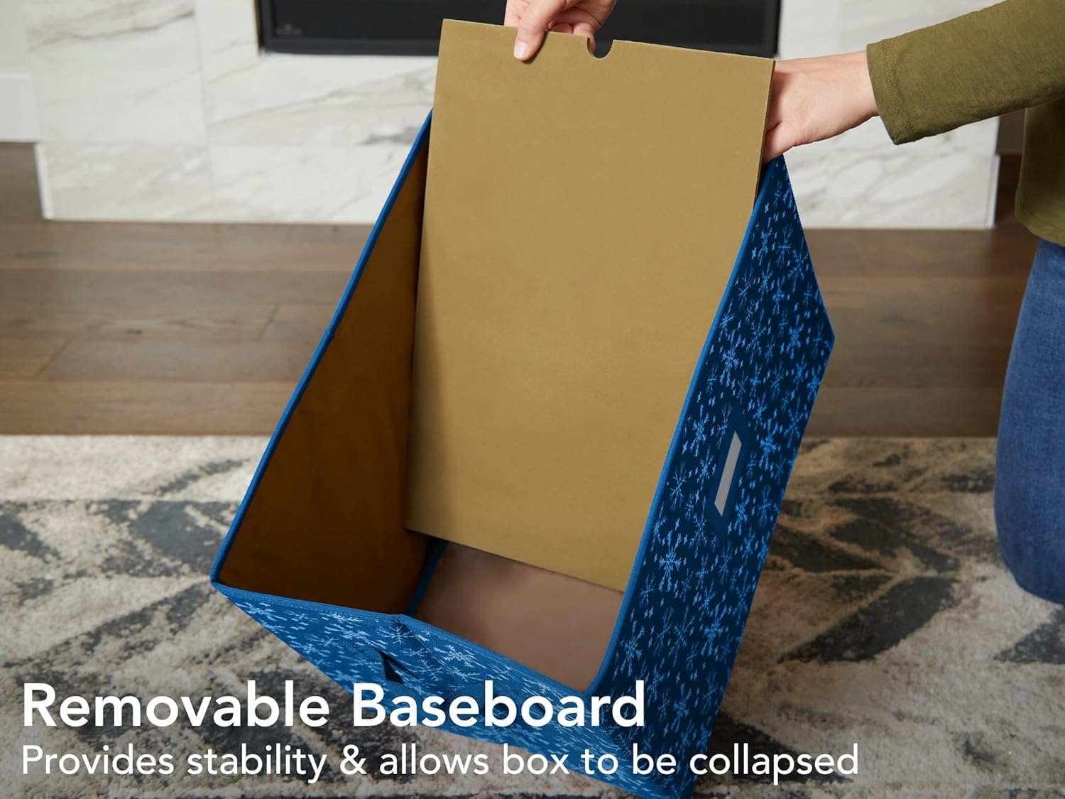 Covermates Keepsakes  Caja de almacenamiento ajustable de 72 piezas  Capacidad para adornos de 4 pulgadas  Resistente  Asas  apilables
