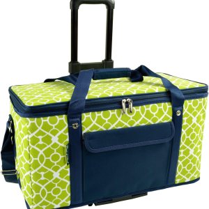 Picnic at Ascot Enfriador de viaje con ruedas, capacidad para 64 latas, enfriador plegable a prueba de fugas, diseñado y aprobado de calidad en los Picnic at Ascot Enfriador de viaje con ruedas, capacidad para 64 latas, enfriador plegable a prueba de fugas, diseñado y aprobado de calidad en los