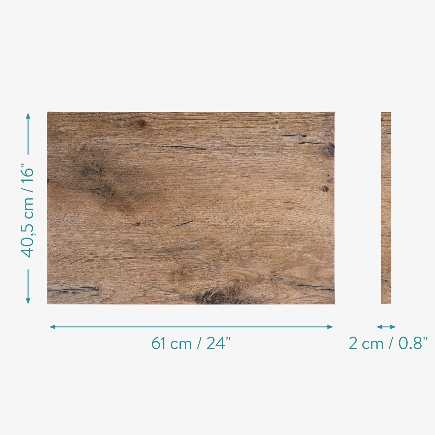 Navaris Pizarra magnética de borrado en seco, 16 x 24 pulgadas, pizarra blanca decorativa para pared con diseño, incluye 5 imanes y marcador, madera