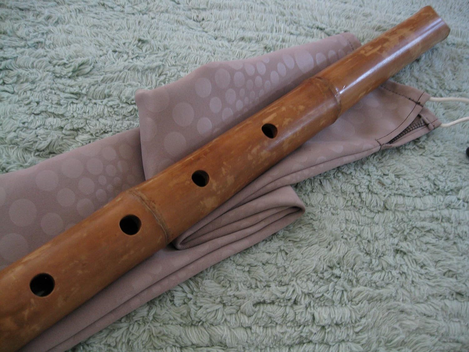 1.8 Shakuhachi pentatónico sin extremo de raíz 5 agujeros – Instrumento Zen tradicional