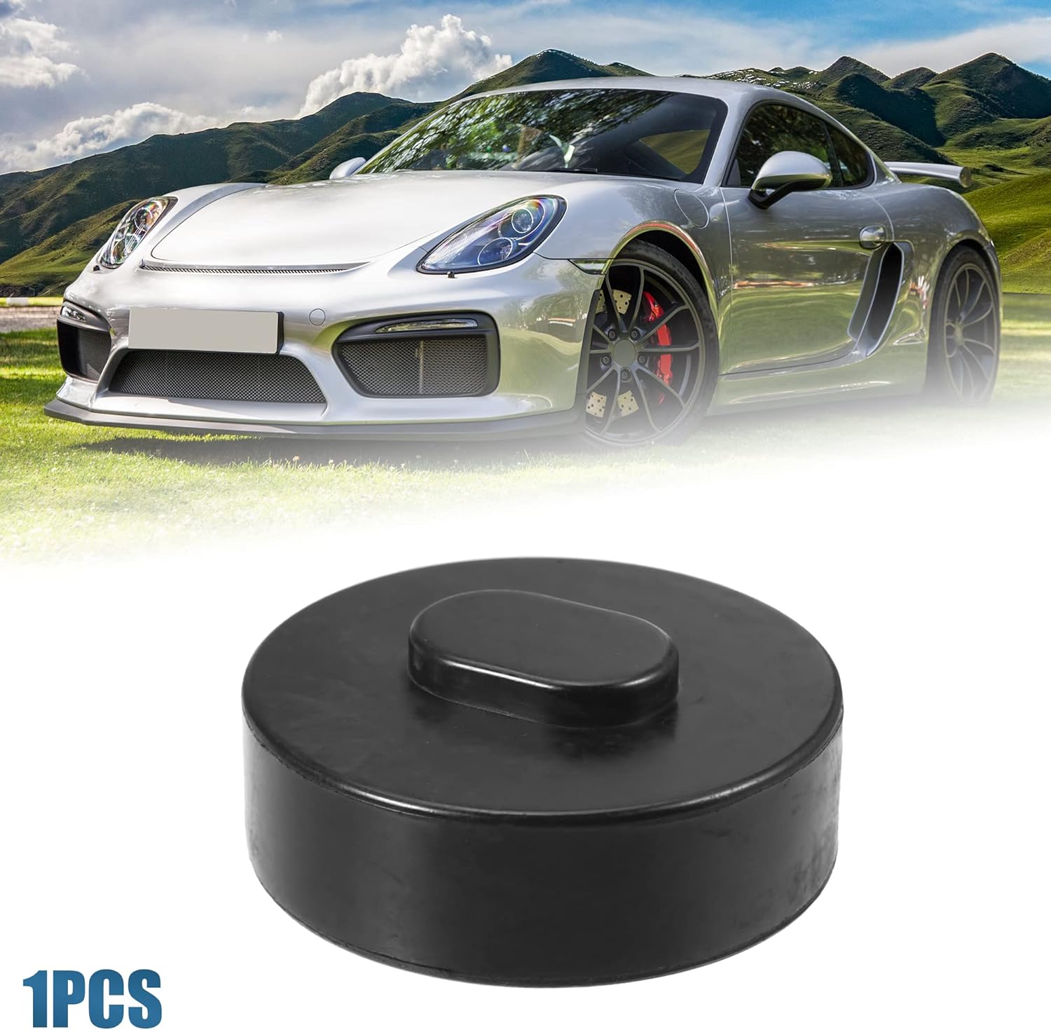 X AUTOHAUX Goma Jack Puck Jacking Lift Pad Jack Lift Point Pad Adaptador para Porsche 911 964 991 993 Soporte Punto Adaptador Jacking Trolly