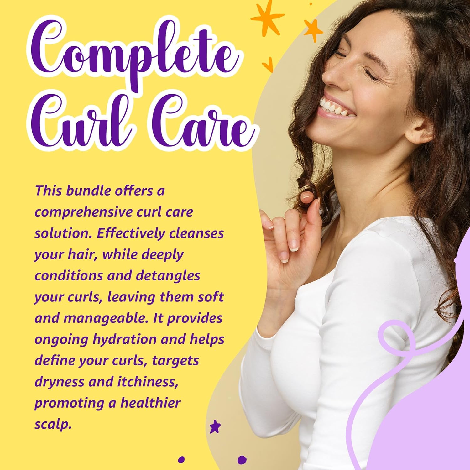 Set de champú y acondicionador humectante sin enjuague para el cuero cabelludo, kit para el cabello, productos para el cabello rizado, nuez de