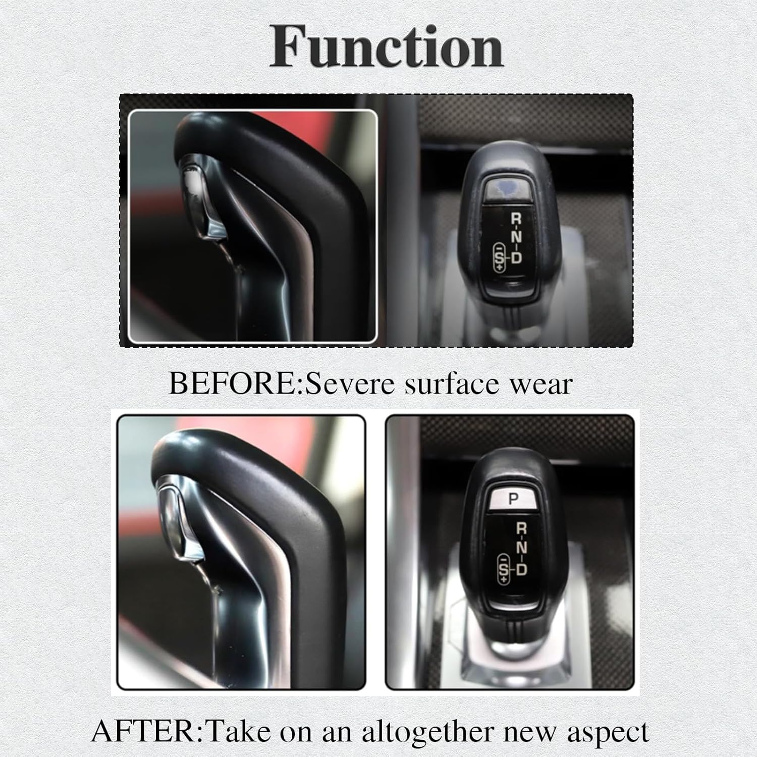 Cubierta del botón de la palanca de cambios, botón P de liberación de la tapa del cambio de engranajes compatible con Land Rover Range Rover Sport