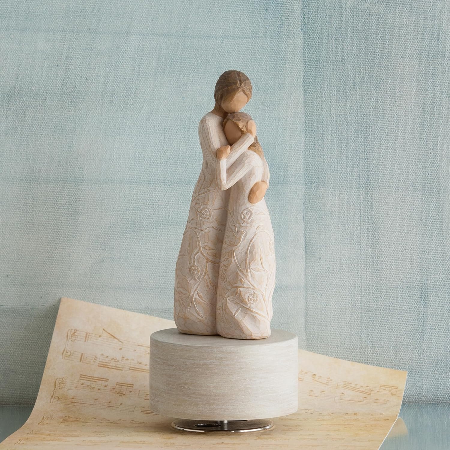 Willow Tree Close to me Figura musical esculpida pintada a mano con base personalizada