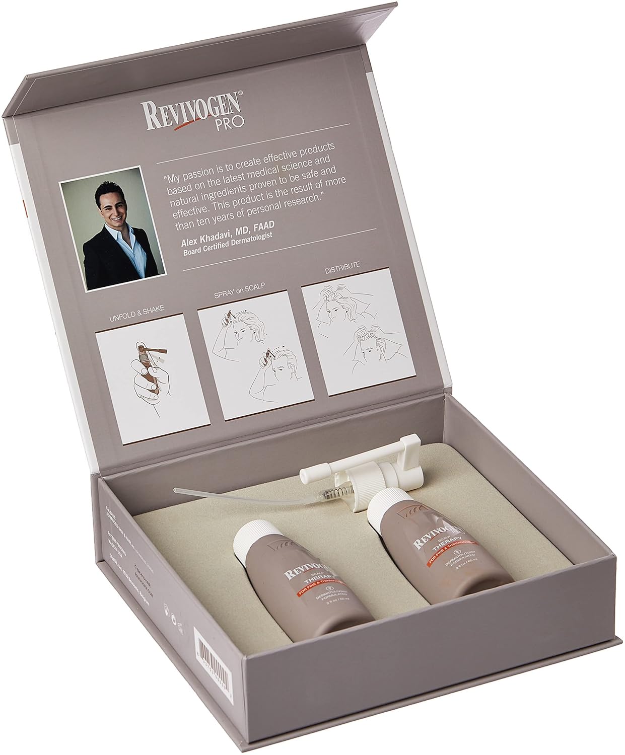 Revivogen PRO Scalp Therapy Two-Month Kit, Thicker and Fuller Hair for Women with Hair Loss, Effective DHT Blocking Treatment for Fine and Thinning