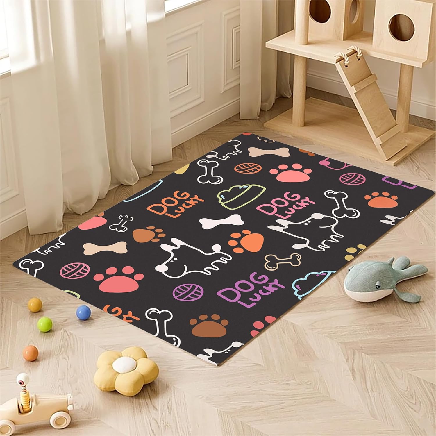 Alfombrilla de alimentación para mascotas, tapete absorbente para alimentos y agua, sin manchas, de secado rápido, dispensador de agua para perros