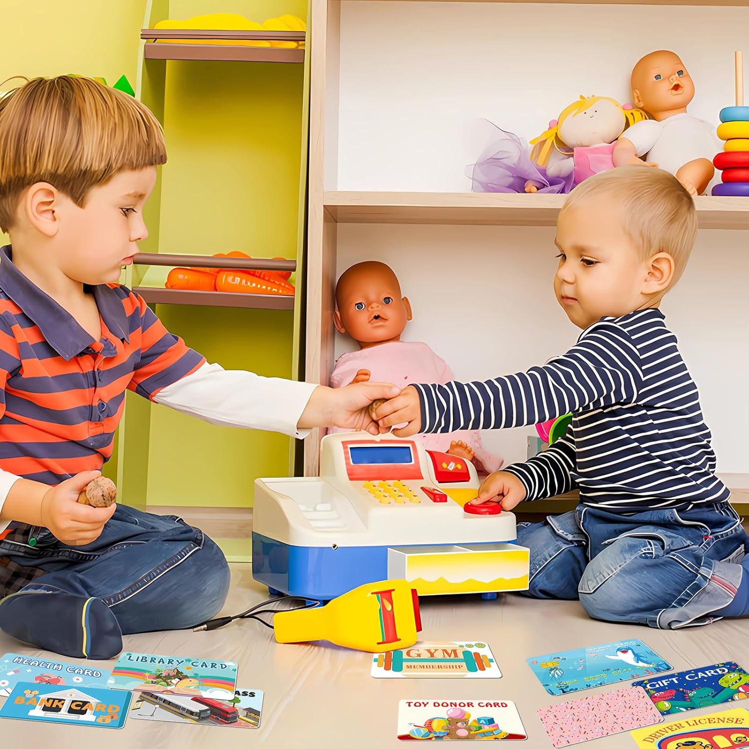 10 tarjetas de crédito falsas para niños, tarjetas de crédito, tarjetas de crédito realistas para juegos de débito para niñas y niños