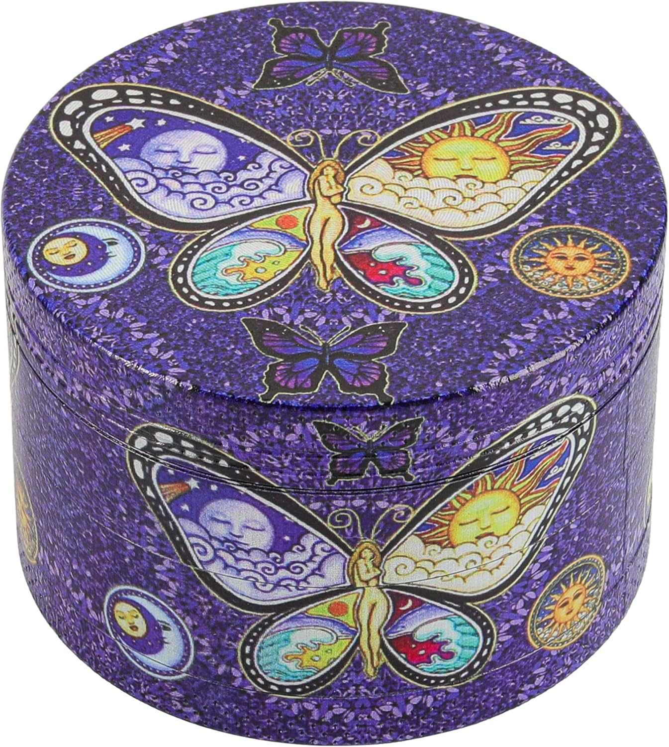 Molinillo de especias de dibujos animados de 2.5 pulgadas (mariposa morado)