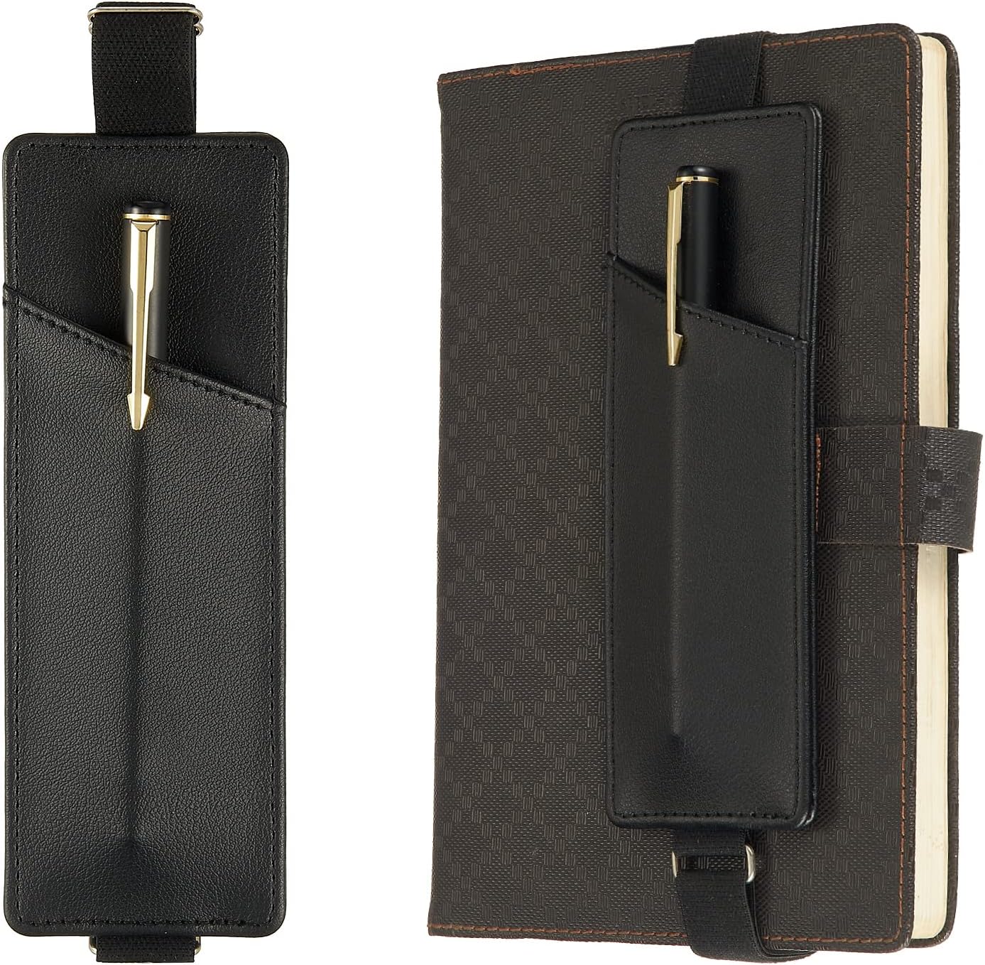 Soporte ajustable para bolígrafo con banda elástica, soporte para bolígrafo para cuaderno, funda para bolígrafo, soporte para bolígrafo de diario,
