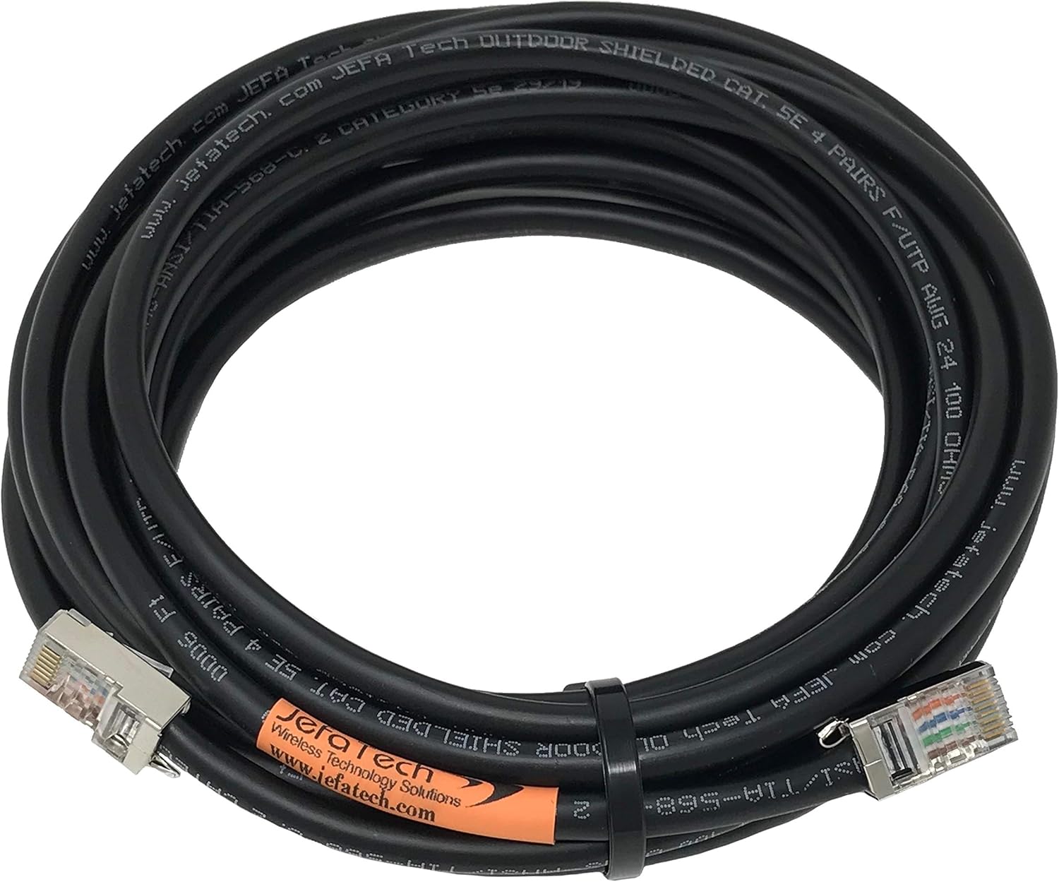 Conjunto Cat5e blindado para exteriores – 100 pies – Conectores TOUGHCable