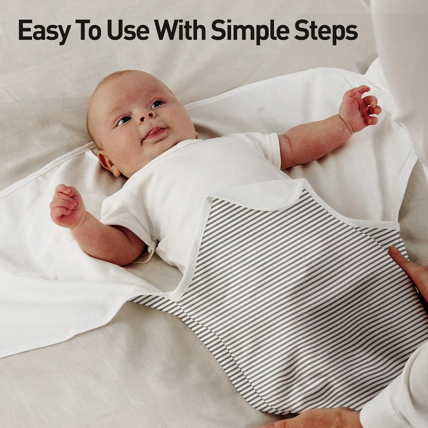 Soarwg Kids Oeko-TEX – Manta para envolver al bebé, manta orgánica para bebés de 0 a 3 meses, saco de envolver, ajustable, para recién nacido,
