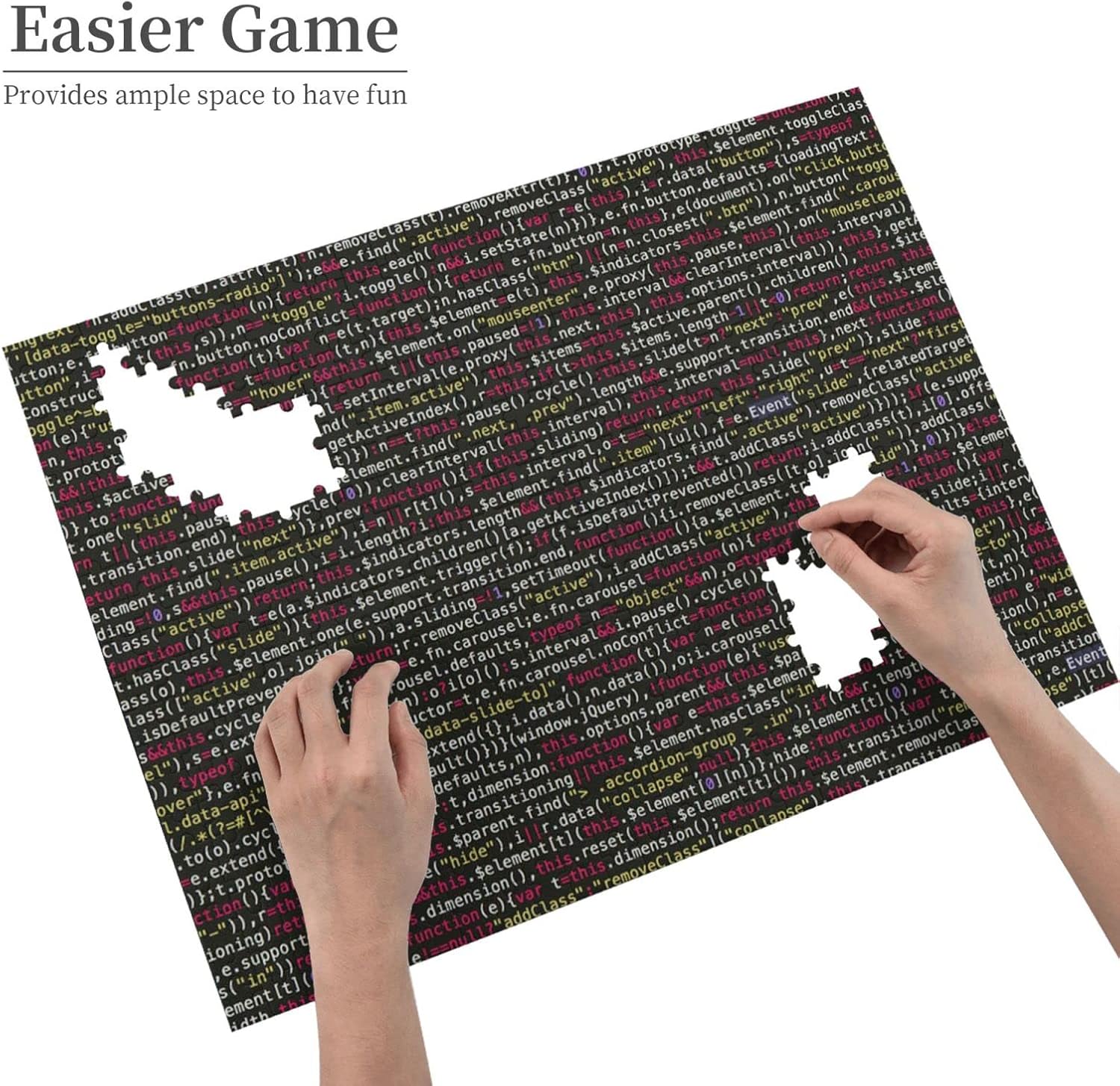 Programmer Programming Code Picture Puzzle Puzzle 500 piezas de madera rompecabezas decoración de habitación familiar, regalo para adolescentes y