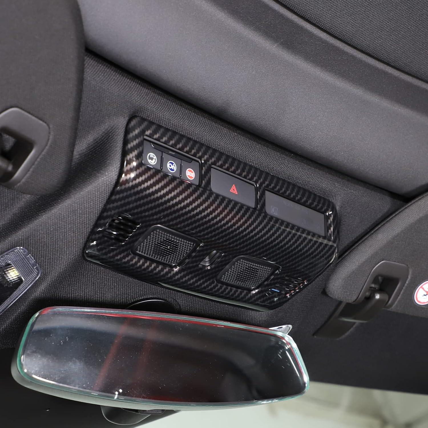 Cubierta de luz de lectura superior para automóvil, compatible con Chevrolet Corvette C8 2020-2023, accesorios de cubierta de lámpara de lectura de