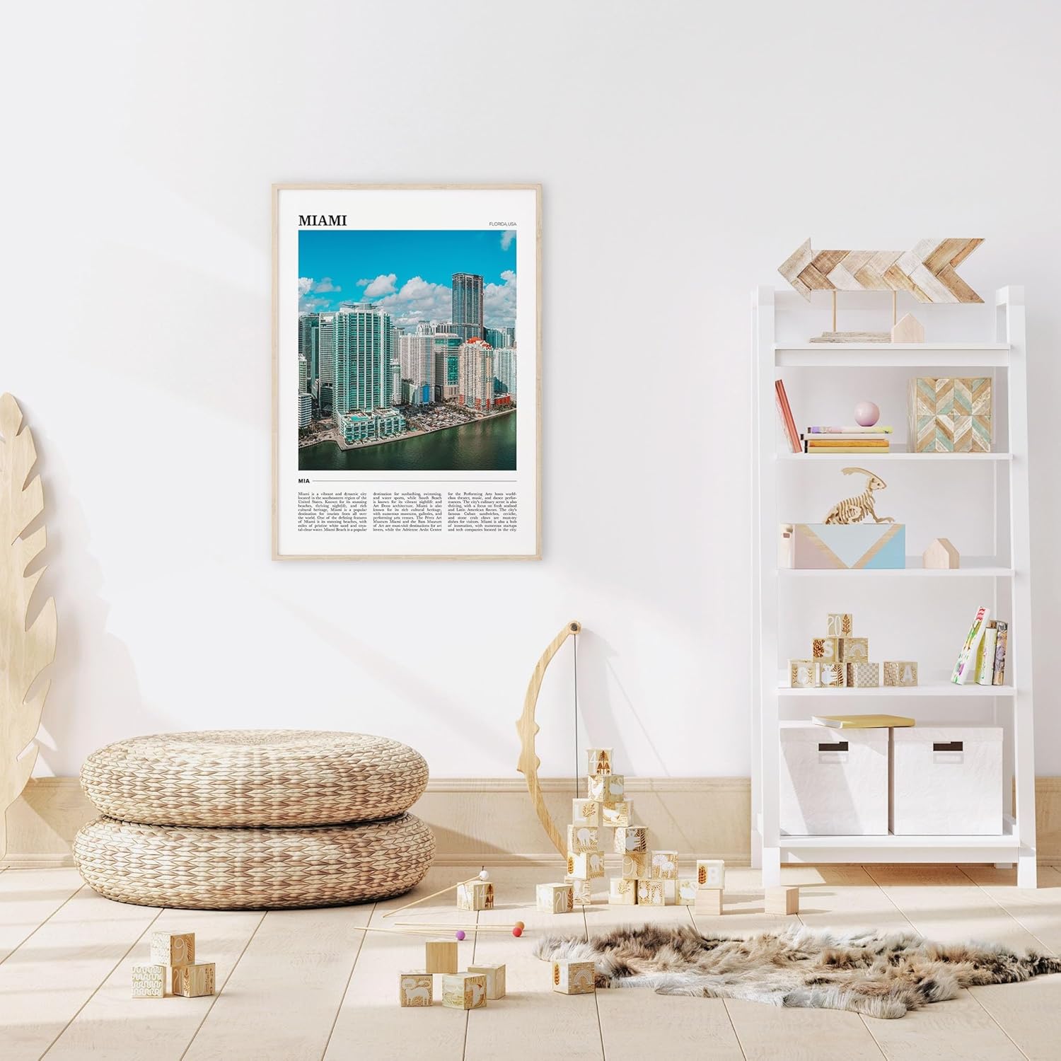 Miami Travel Poster 1, Miami Wall Art, Miami Poster Print, Miami Photo, Miami Decor, Florida, USA