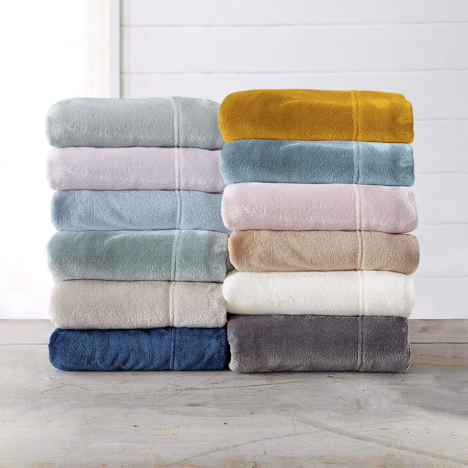 Great Bay Home – Juego de sábanas de microforro de vellón de felpa de terciopelo extra suave, sin pelusas, de bolsillo profundo, colección Velvet