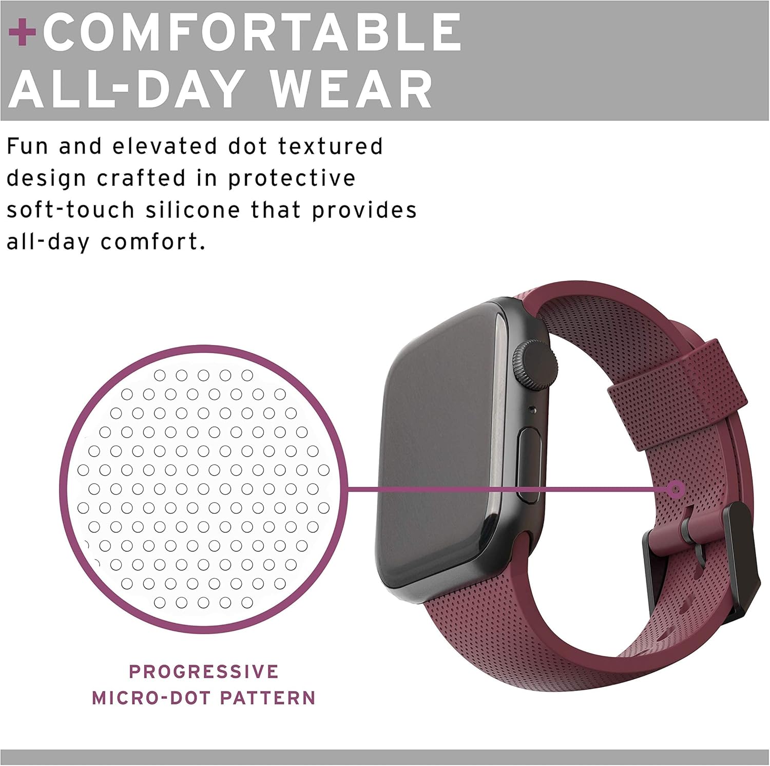 URBAN ARMOR GEAR U por UAG – Correa de reloj compatible con Apple Watch para iWatch Series Ultra 2Ultra91-8SE 2SE, se adapta a correa de reloj de