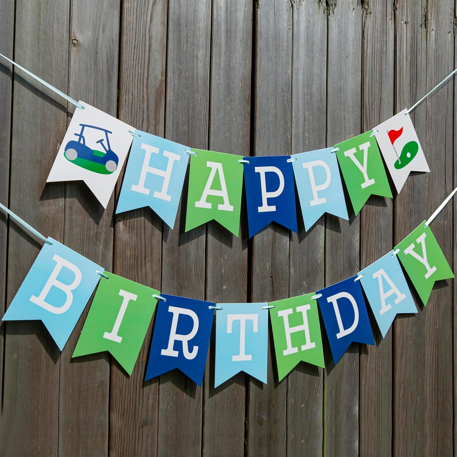 Cartel de feliz cumpleaños de golf, decoraciones de feliz cumpleaños de golf, decoraciones de fiesta de cumpleaños con temática de golf, pancarta de