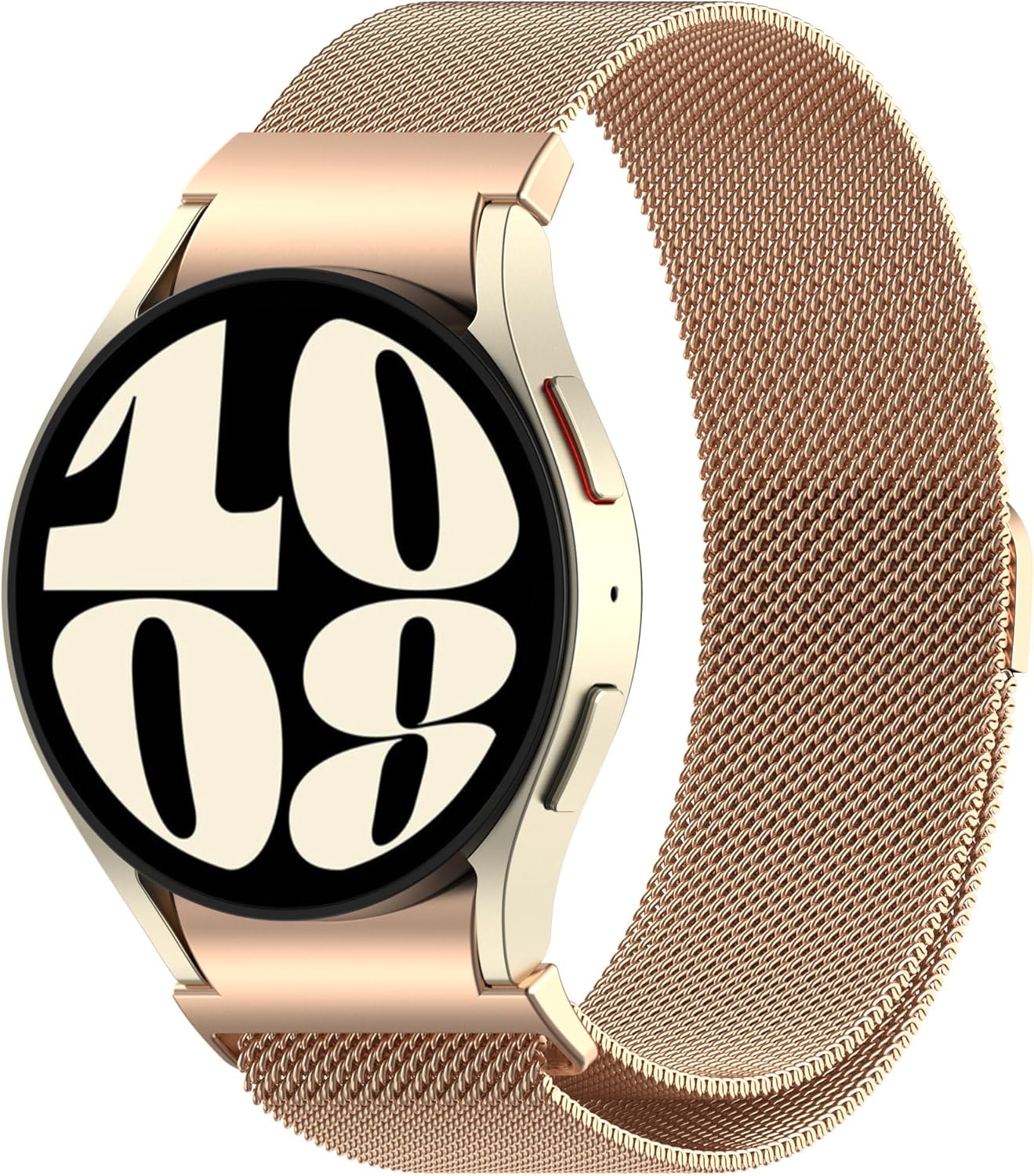 Correa de metal milanesa para Galaxy Watch 6, compatible con Samsung Galaxy Watch 654 de 1.575 pulgadas, 1.732 pulgadas, 1.654 pulgadas, 1.732