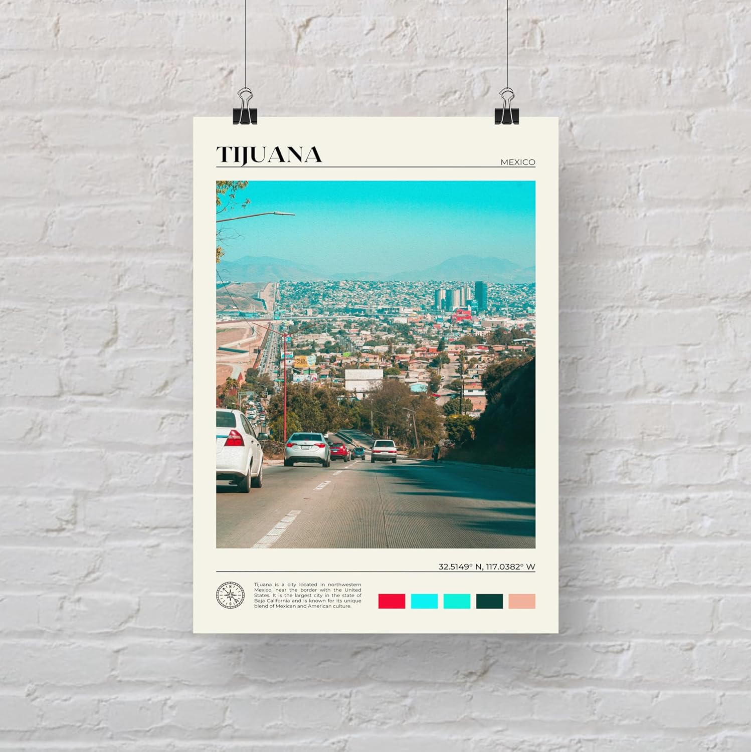 Impresión de Tijuana, arte de pared de Tijuana, póster de Tijuana, foto de Tijuana, impresión de póster de Tijuana, decoración de pared de Tijuana,