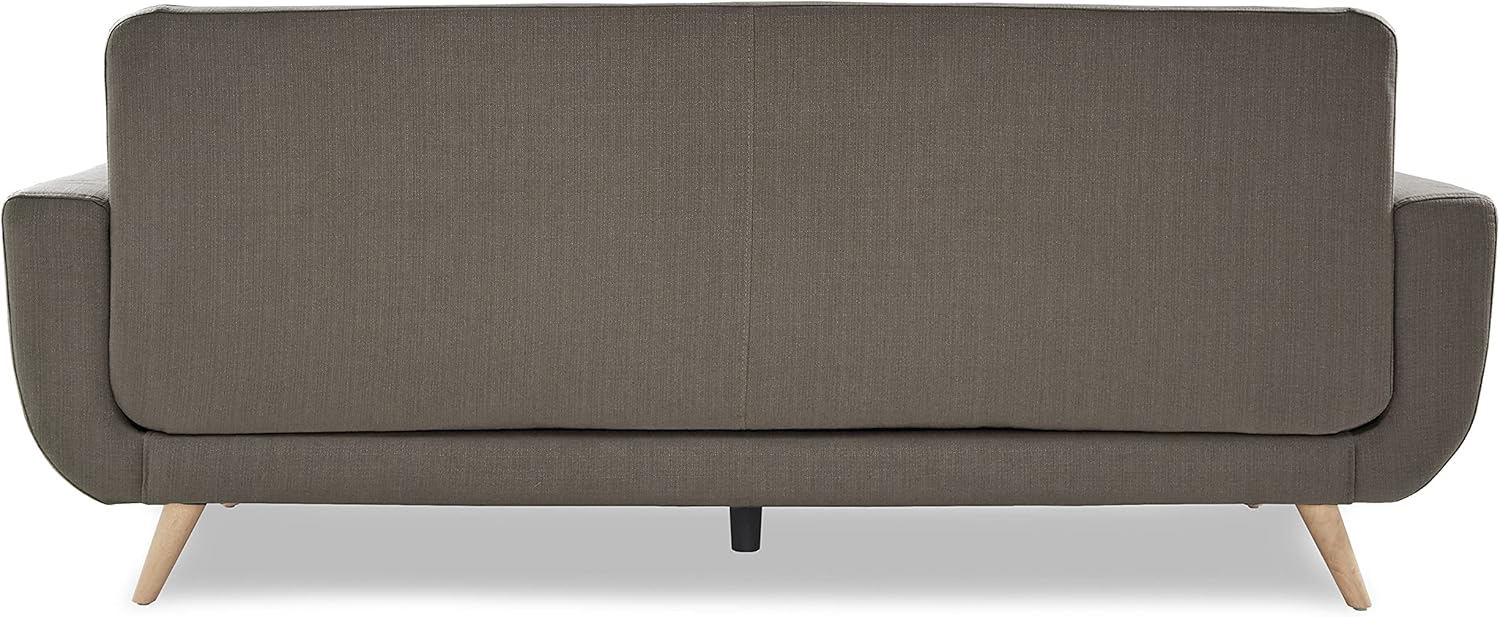 Lexicon Mckinley – Sofá de tela copetudo con 2 almohadas, 85.5 pulgadas de ancho, gris