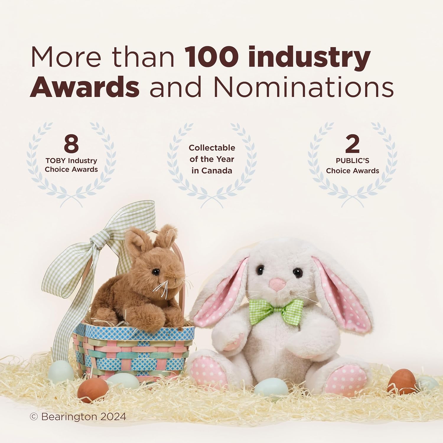 Bearington Lilly The Bunny, conejo de peluche de 14 pulgadas