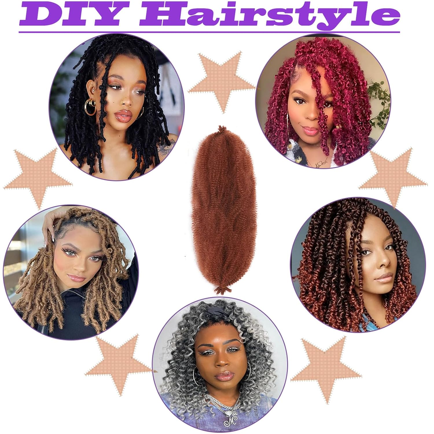 Marley Twist – Cabello trenzado para rastas suaves de 18 pulgadas, cabello afro Twist de jengibre, cabello trenzado 350, cabello afro trenzado para