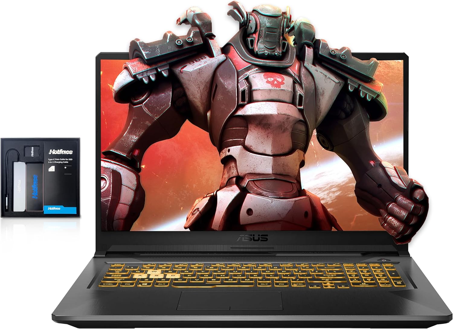 ASUS TUF 17.3″ FHD 144Hz – Laptop para juegos, Intel 11th Core i5-11400H, NVIDIA GeForce RTX 3050 4GB, 16GB RAM, 1TB PCIe SSD, teclado