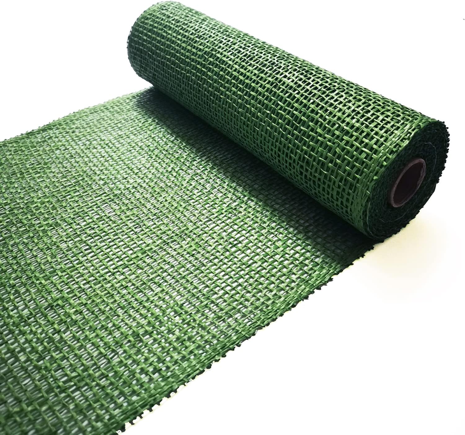 Malla de arpillera de poliéster de 10 pulgadas de malla decorativa de 10 pulgadas Rollos de arpillera de 5 yardas (verde)