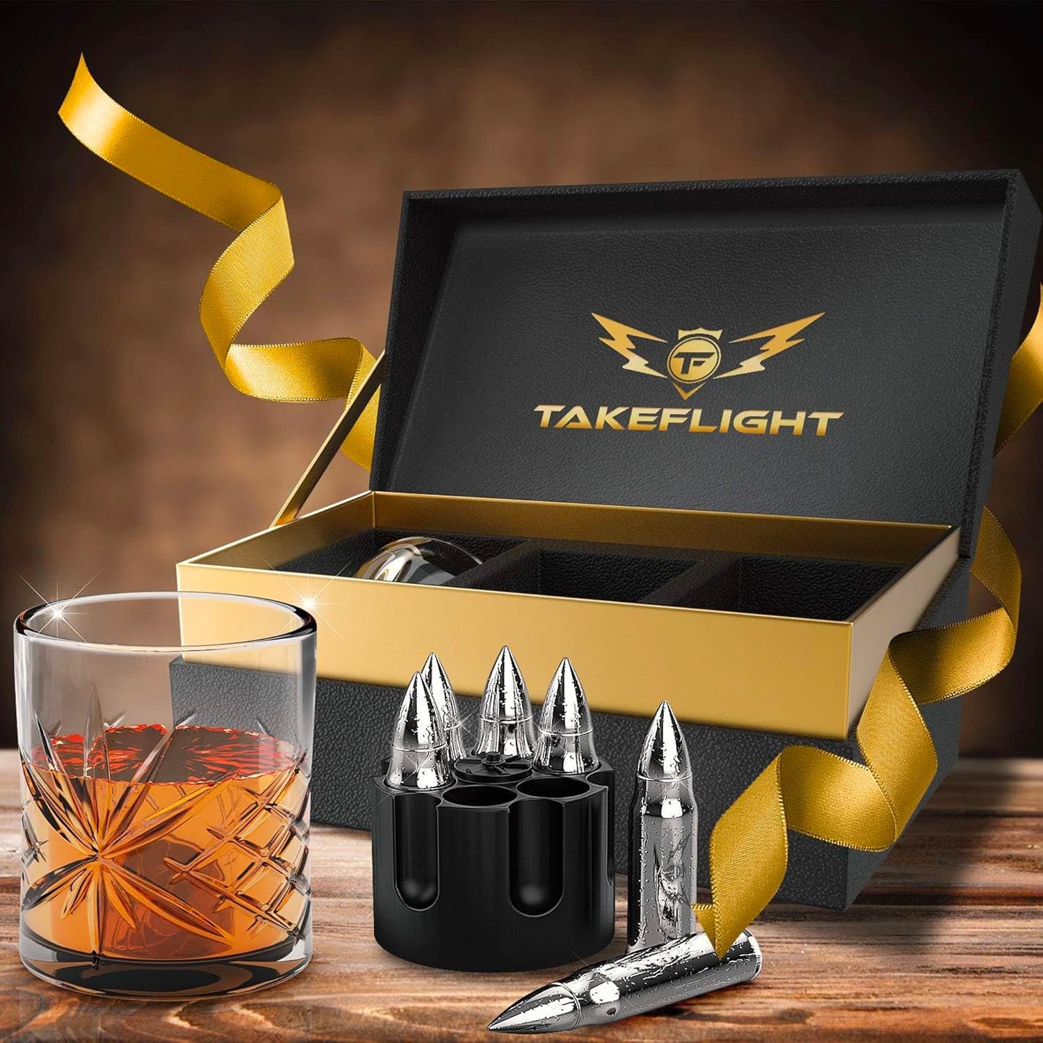 Juego de vasos de whisky y piedra de whisky  Juego de 2 vasos de whisky escocésbourbon de primera calidad en caja de regalo  Piedras de whisky de