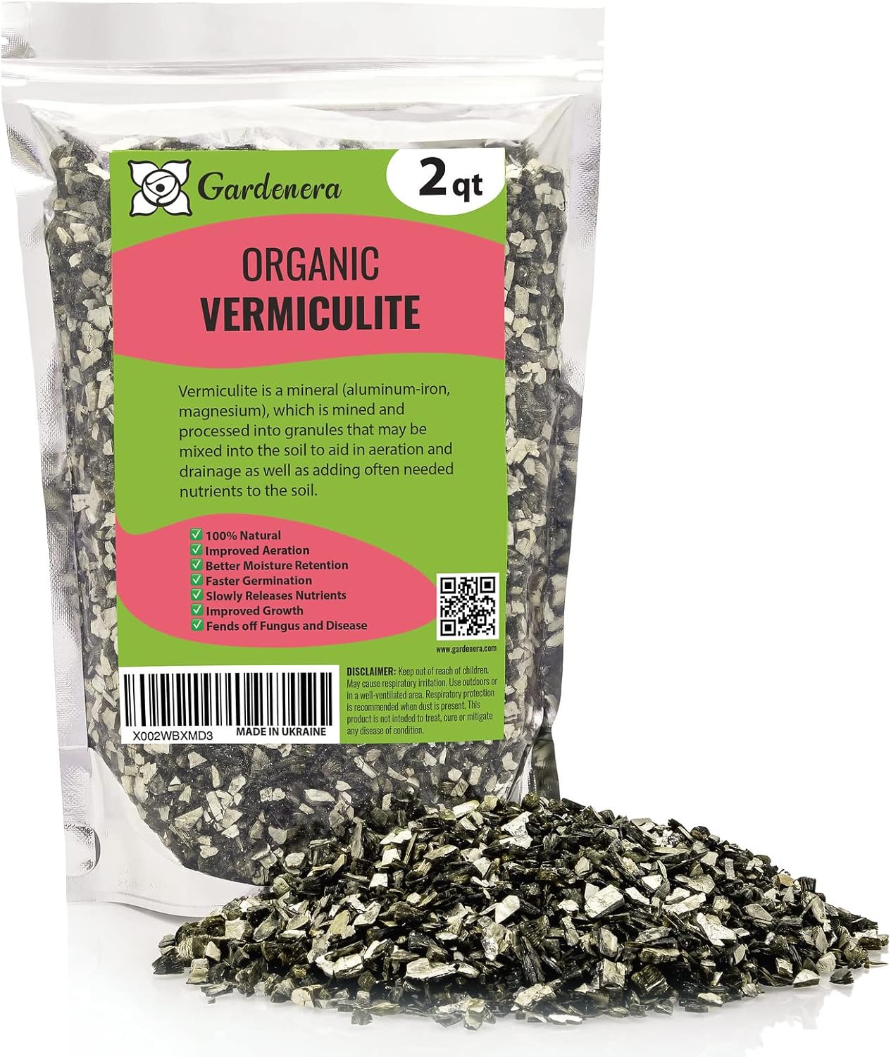 Descubre el secreto para el crecimiento perfecto de las plantas vermiculita hortícola de Gardenera para una retención óptima de agua y drenaje del