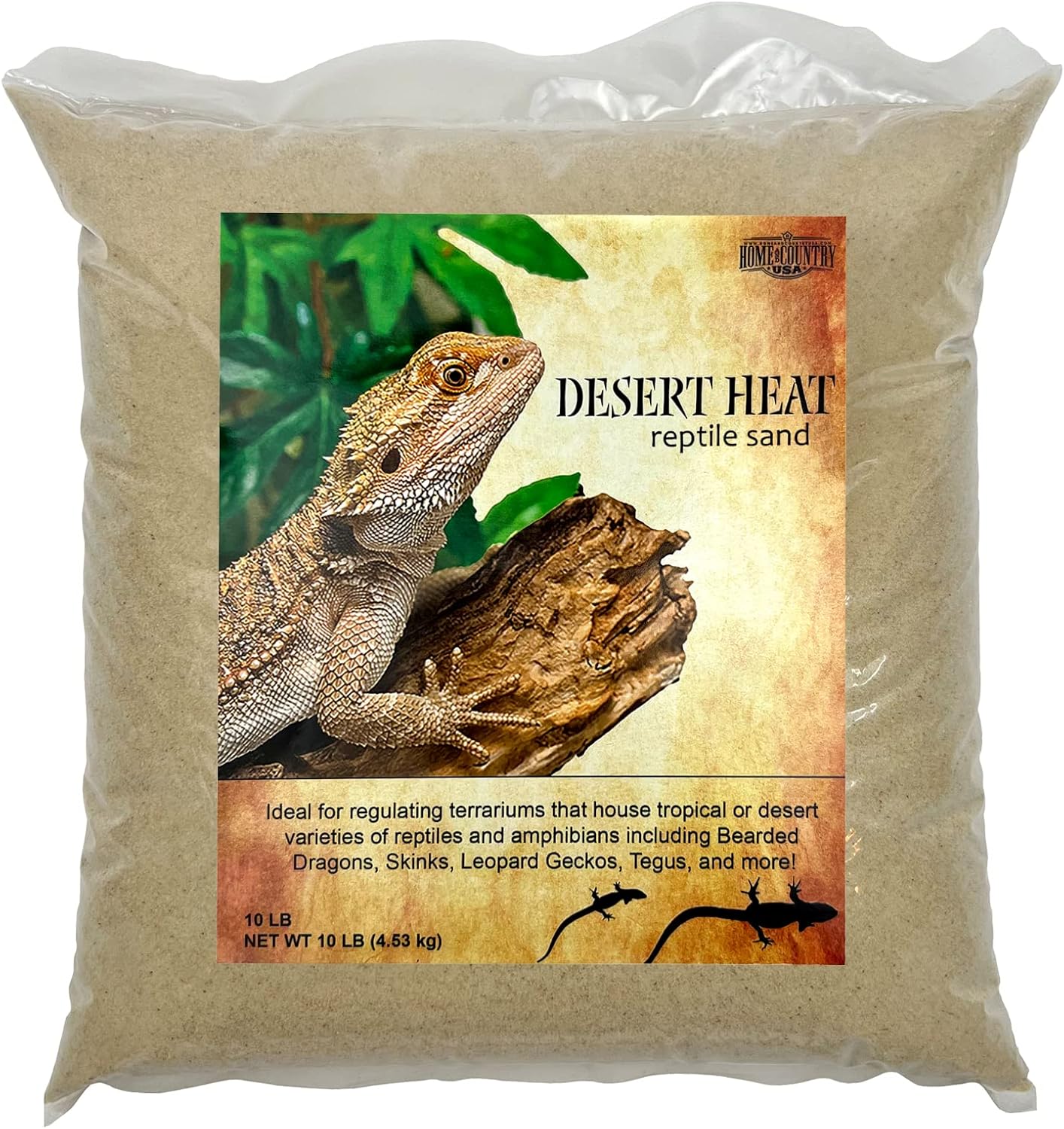 Arena de reptil de calor del desierto, perfecta tanto para un uso de arena de hámster como de arena de reptil. Diseñado para múltiples especies,