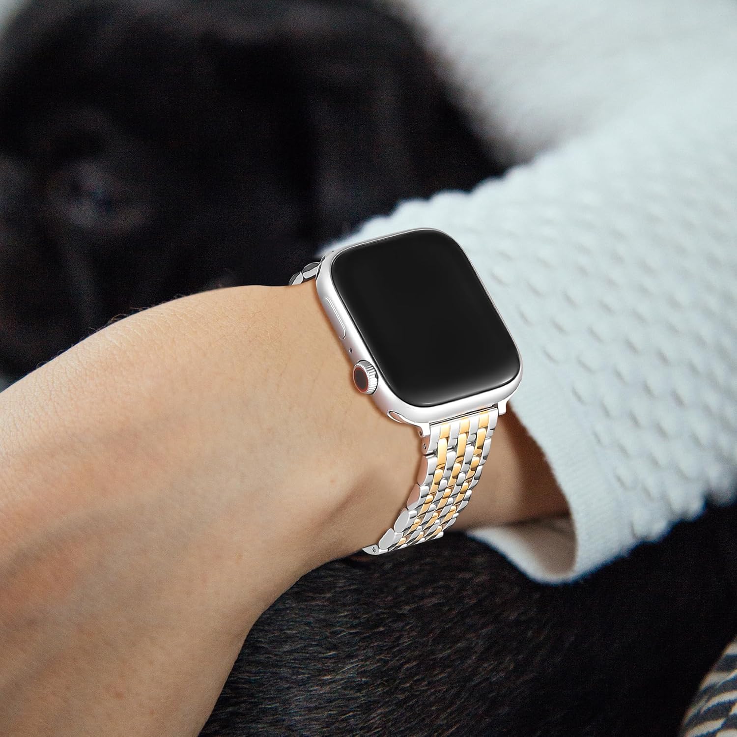 Correa de reloj Apple Watch de 1.496 pulgadas, 1.575 pulgadas, 1.614 pulgadas, 1.654 pulgadas, 1.732 pulgadas, 1.772 pulgadas, Series 9, 8, 7, 6, 5,