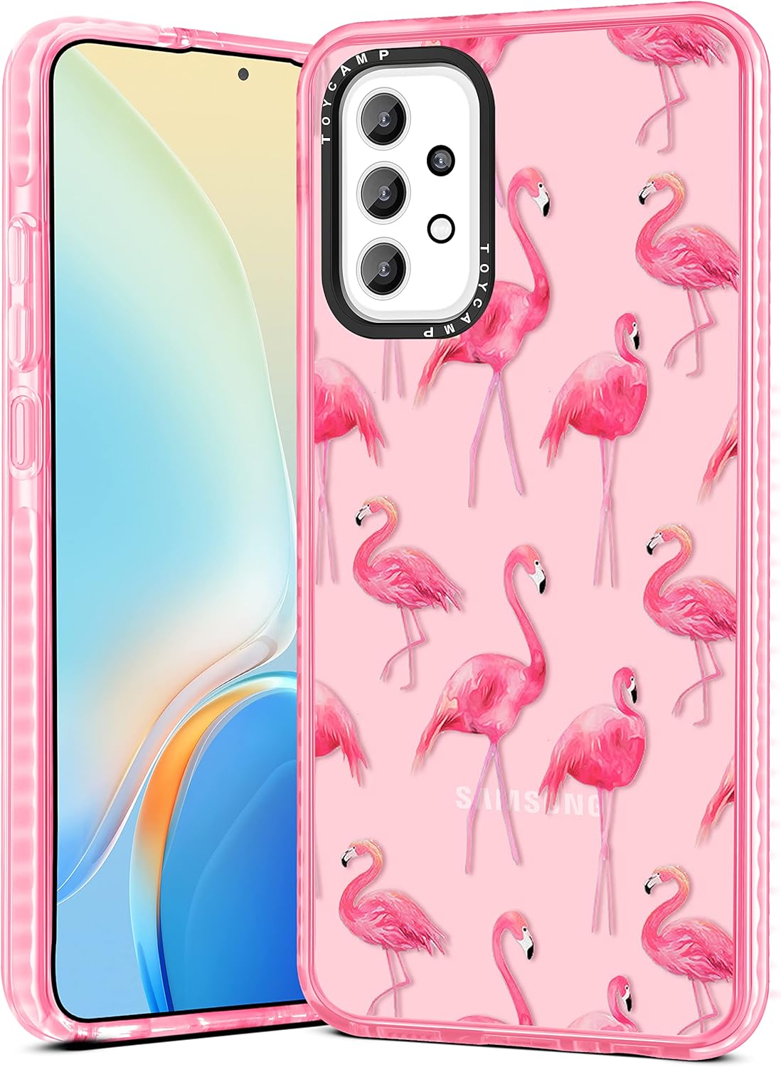 Toycamp Funda para Samsung A52 (también para Samsung A52s caso), bonito diseño de flamenco divertido para mujeres y niñas para Galaxy A52 5G, bonita