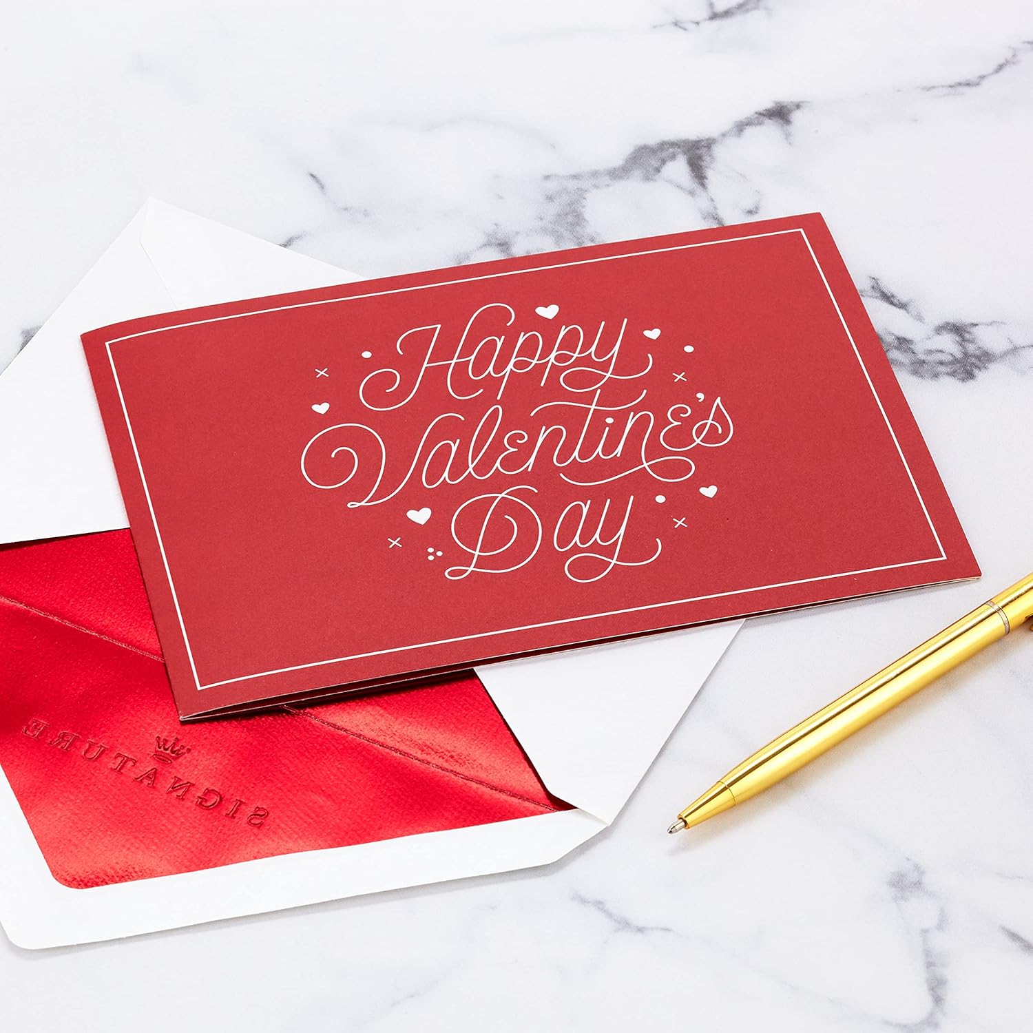 Hallmark Signature Paper Wonder Pop Up – Tarjetas de San Valentín (4 tarjetas con sobres)