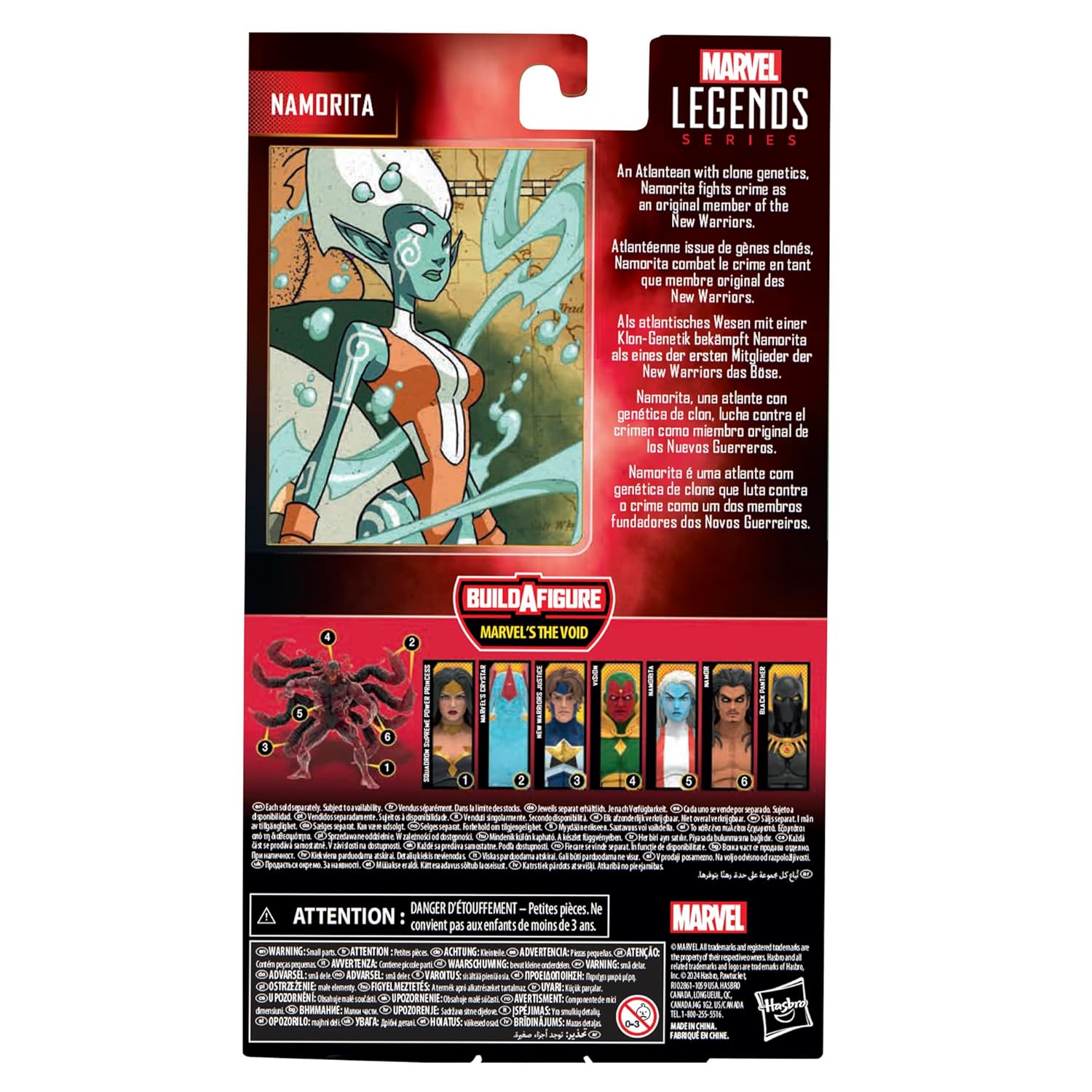 Marvel Legends Series Namorita, Figura de acción coleccionable de Comics de 6 pulgadas