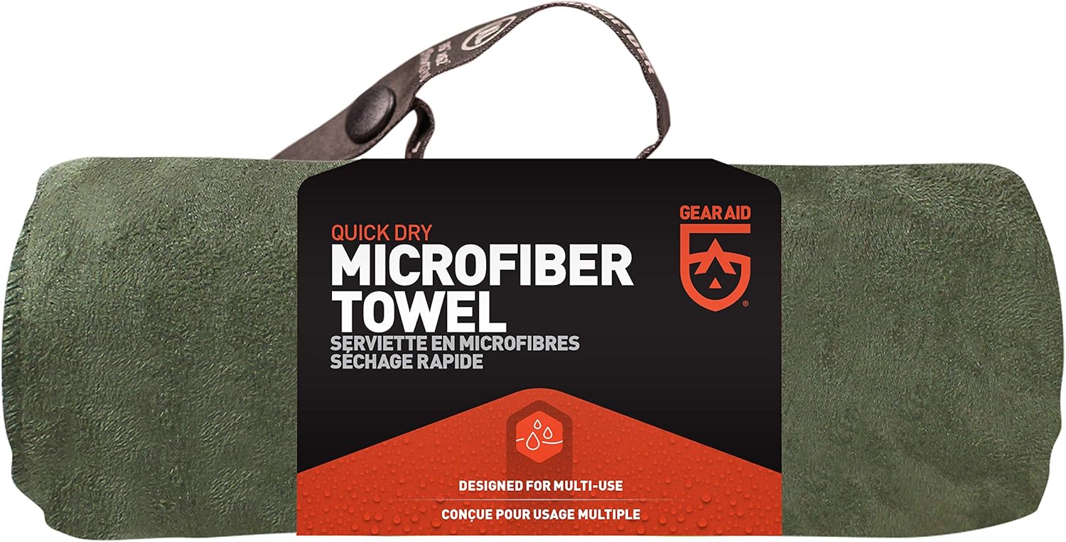 GEAR AID Toalla de microfibra de secado rápido para el gimnasio, viajes y campamentos