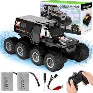 Auto de control remoto 112, camiones RC anfibios de 8 WD con control de gestos, camión todoterreno todoterreno de 2.4 GHz con motor doble, autos de Auto de control remoto 112, camiones RC anfibios de 8 WD con control de gestos, camión todoterreno todoterreno de 2.4 GHz con motor doble, autos de