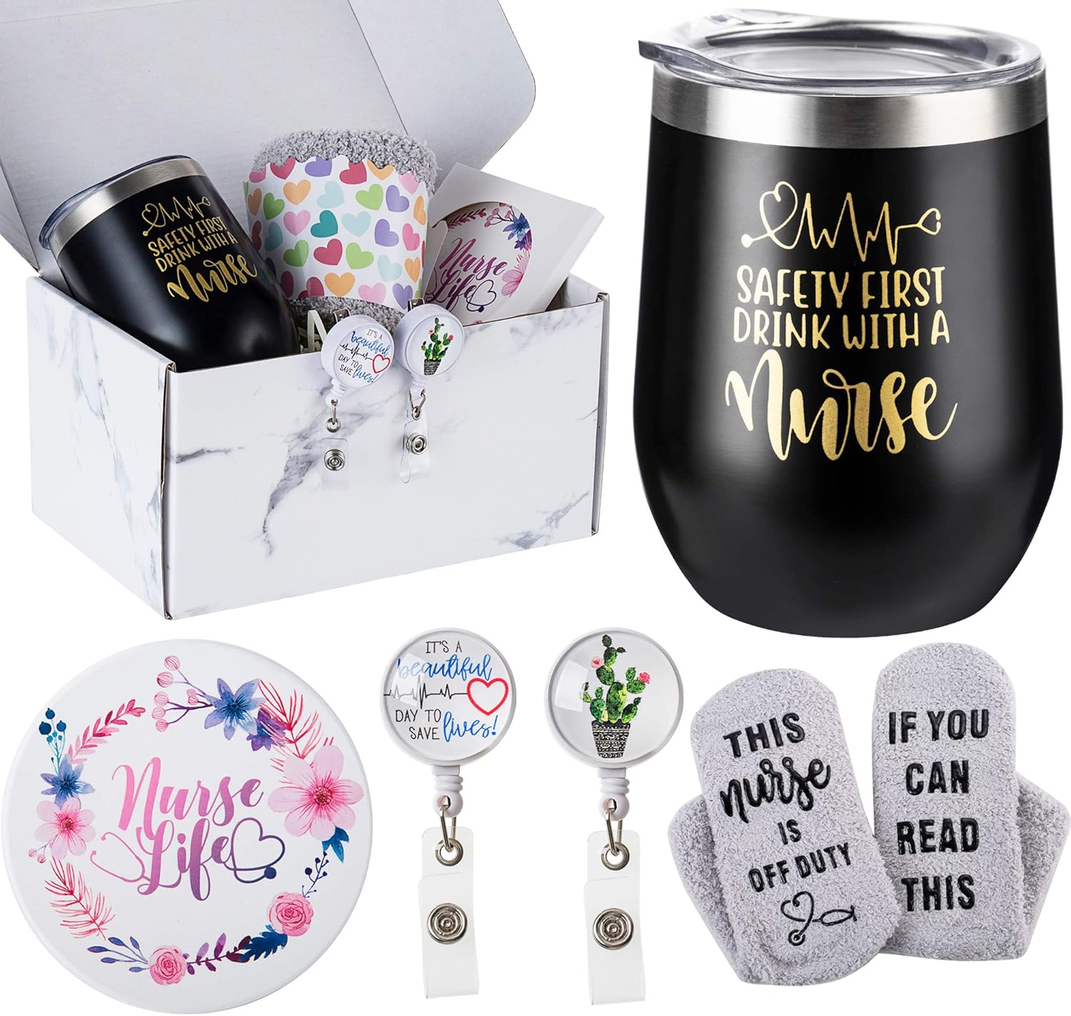 Caja de regalo de enfermera para mujeres, juego de regalo de agradecimiento a enfermeras, graduación de enfermera, escuela de enfermería, regalos de
