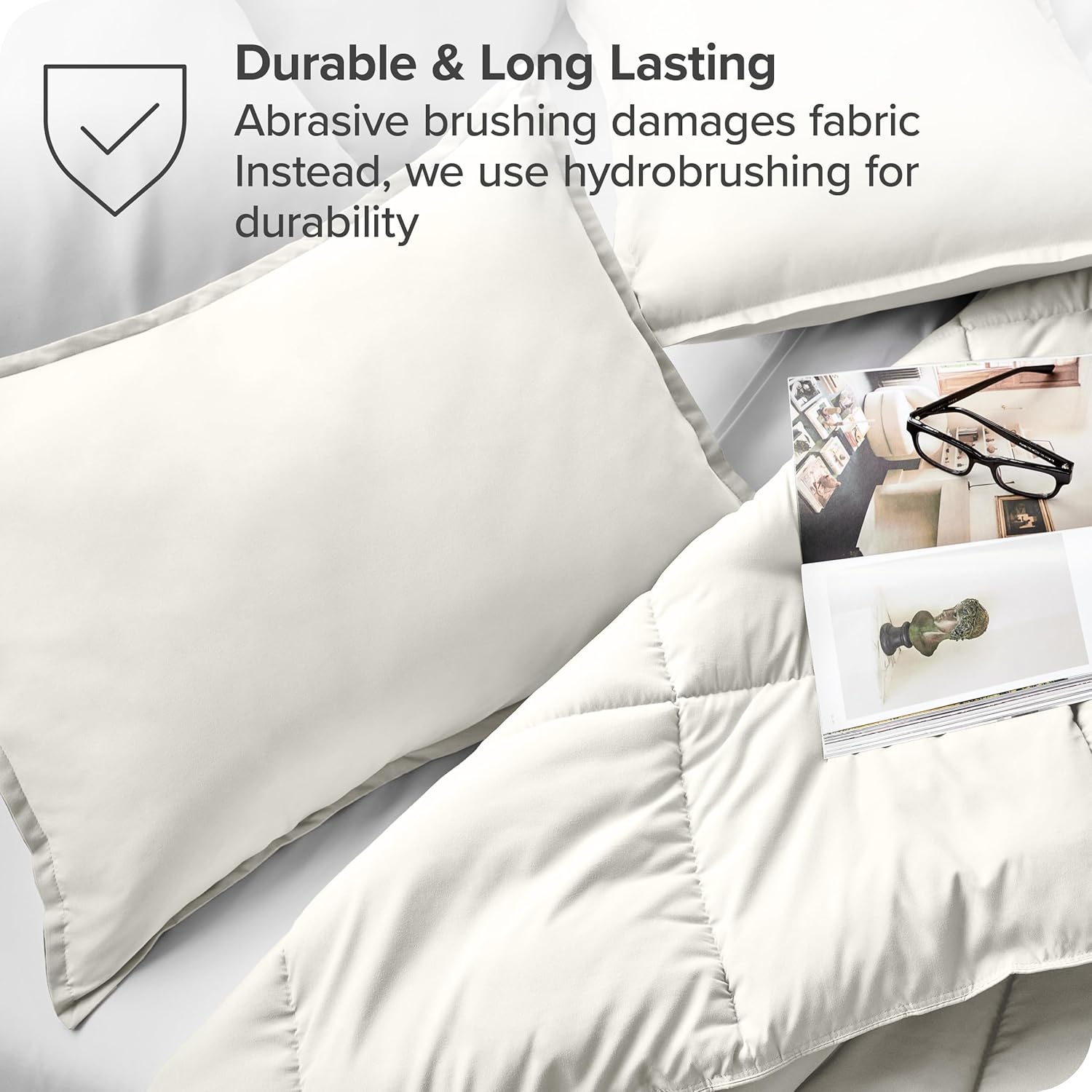 Bare Home Juego de 2 fundas de almohada King  Juego de 2  microfibra ultrasuave de primera calidad 1800  Doble cepillado  Fundas de almohada de cama