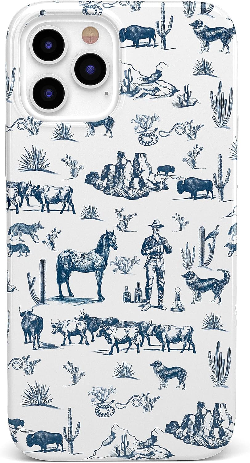 Casely Funda para iPhone 12 Pro Max  Wild West Adventure  Funda Desert Western