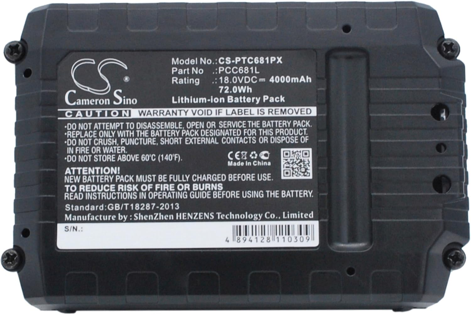 Qigenia PCC682L Batería de repuesto para PCCK604LA PCC650B PCC790LA PCCK600LBR PCC600 PCC620LB PCC650BR PCCK612L2R PCCK617L6 PCCK602L2R, PCC680L