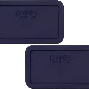 Pyrex Bundle – 2 Artículos 7214-PC 4.8-Cup Tapas de almacenamiento de alimentos de plástico azul oscuro hechas en los Estados Unidos Pyrex Bundle – 2 Artículos 7214-PC 4.8-Cup Tapas de almacenamiento de alimentos de plástico azul oscuro hechas en los Estados Unidos